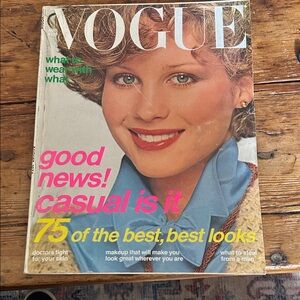 Vintage Vogue Magazine August 1976
